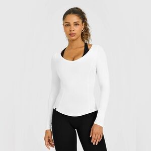 Oner Active mellow rib v-neck long sleeve top